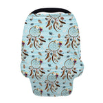 Blue Indian Dream Catcher Pattern Print Baby Seat Cover