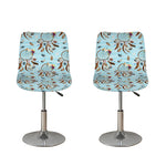 Blue Indian Dream Catcher Pattern Print Bar Stool Covers