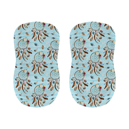 Blue Indian Dream Catcher Pattern Print Bar Stool Covers