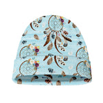 Blue Indian Dream Catcher Pattern Print Beanie