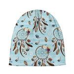 Blue Indian Dream Catcher Pattern Print Beanie