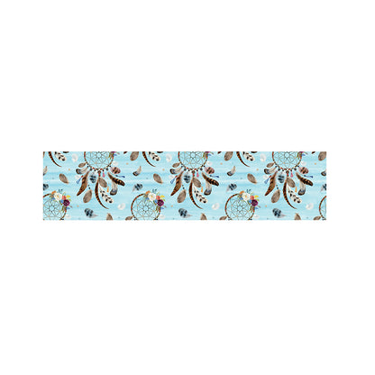 Blue Indian Dream Catcher Pattern Print Bed Runner