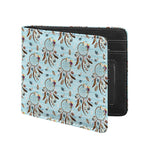 Blue Indian Dream Catcher Pattern Print Bifold Wallet