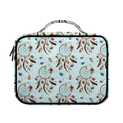 Blue Indian Dream Catcher Pattern Print Briefcase Bible Bag
