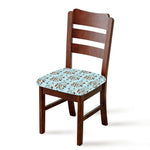 Blue Indian Dream Catcher Pattern Print Chair Cushion Cover
