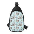 Blue Indian Dream Catcher Pattern Print Sling Bag