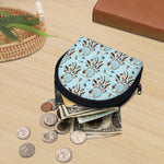 Blue Indian Dream Catcher Pattern Print Coin Purse