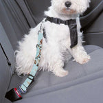 Blue Indian Dream Catcher Pattern Print Dog Seat Belt