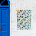 Blue Indian Dream Catcher Pattern Print Garden Flag