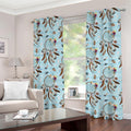 Blue Indian Dream Catcher Pattern Print Grommet Curtains