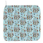 Blue Indian Dream Catcher Pattern Print Hand Towel