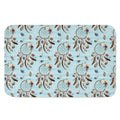 Blue Indian Dream Catcher Pattern Print Indoor Door Mat