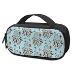 Blue Indian Dream Catcher Pattern Print Insulin Cooler Travel Case