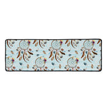 Blue Indian Dream Catcher Pattern Print Long Kitchen Mat