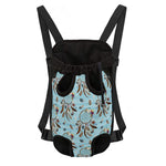 Blue Indian Dream Catcher Pattern Print Pet Carrier Backpack