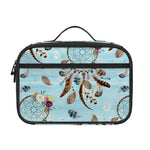 Blue Indian Dream Catcher Pattern Print Portable Lunch Bag
