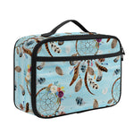 Blue Indian Dream Catcher Pattern Print Portable Lunch Bag