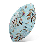 Blue Indian Dream Catcher Pattern Print Rugby Ball
