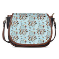Blue Indian Dream Catcher Pattern Print Saddle Bag