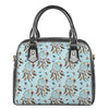 Blue Indian Dream Catcher Pattern Print Shoulder Handbag