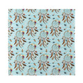 Blue Indian Dream Catcher Pattern Print Silk Bandana