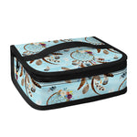 Blue Indian Dream Catcher Pattern Print Small Lunch Bag