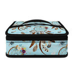 Blue Indian Dream Catcher Pattern Print Small Lunch Bag