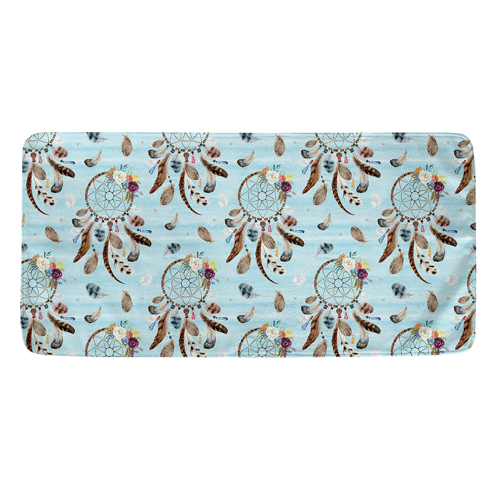 Blue Indian Dream Catcher Pattern Print Towel