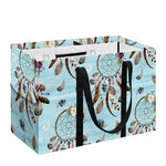 Blue Indian Dream Catcher Pattern Print Utility Tote Bag