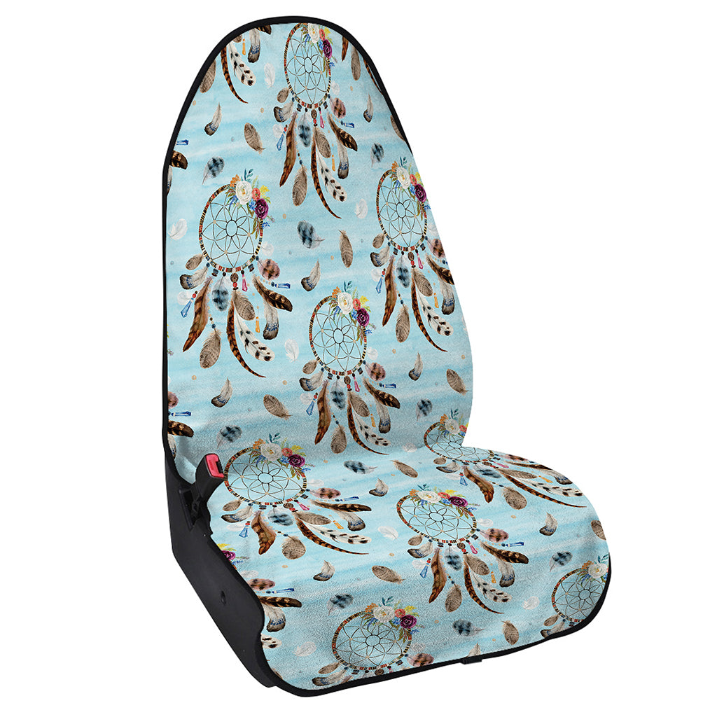 Blue Indian Dream Catcher Pattern Print Waterproof Car Seat Cover