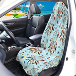 Blue Indian Dream Catcher Pattern Print Waterproof Car Seat Cover