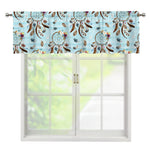 Blue Indian Dream Catcher Pattern Print Window Valance