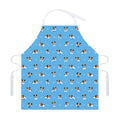 Blue Jack Russell Terrier Pattern Print Adjustable Apron
