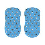 Blue Jack Russell Terrier Pattern Print Bar Stool Covers