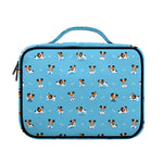 Blue Jack Russell Terrier Pattern Print Briefcase Bible Bag