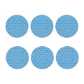 Blue Jack Russell Terrier Pattern Print Coaster Set