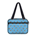 Blue Jack Russell Terrier Pattern Print Double Strap Bible Bag