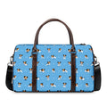 Blue Jack Russell Terrier Pattern Print Duffel Bag