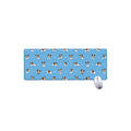 Blue Jack Russell Terrier Pattern Print Extended Mouse Pad