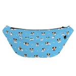 Blue Jack Russell Terrier Pattern Print Fanny Pack