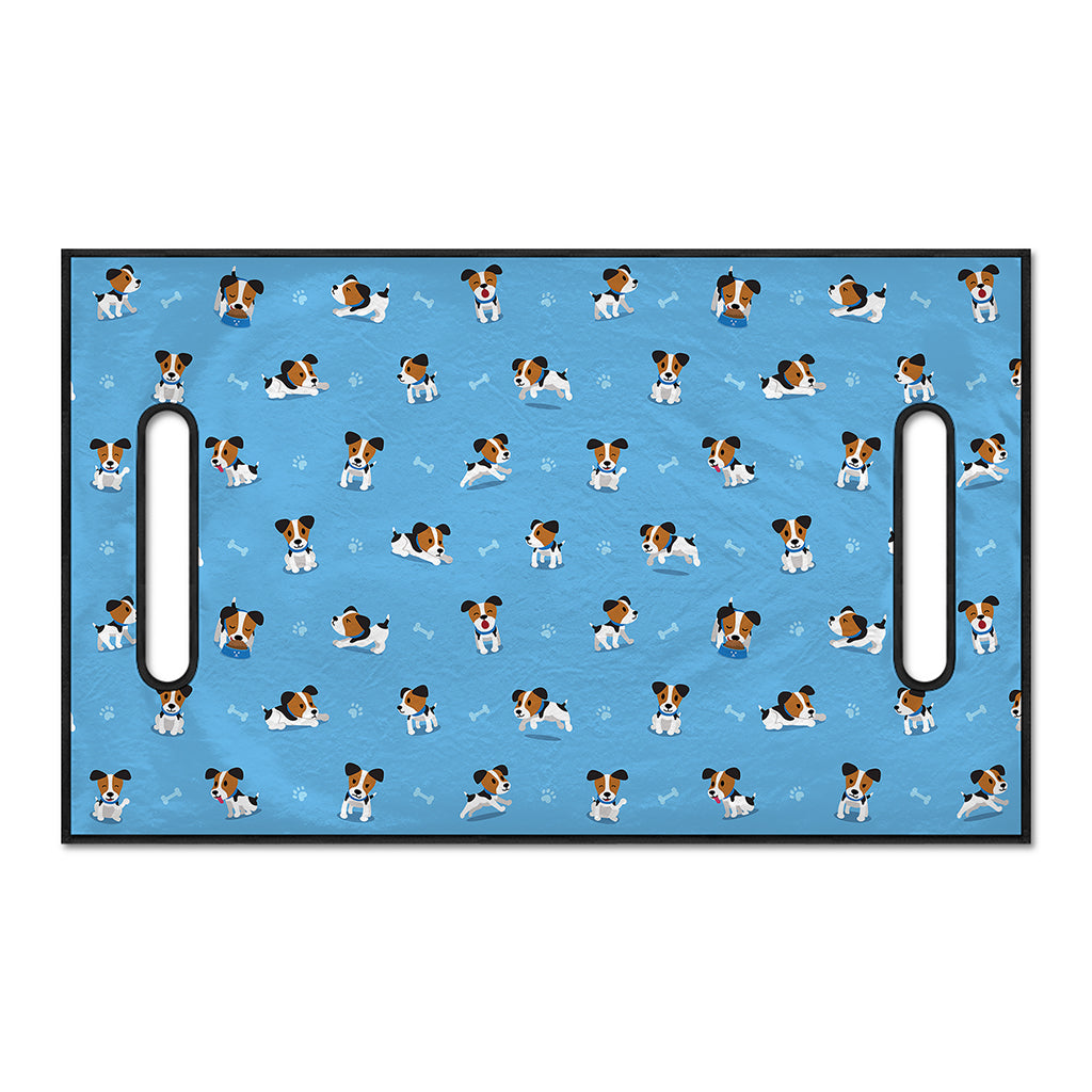 Blue Jack Russell Terrier Pattern Print Golf Cart Seat Cover