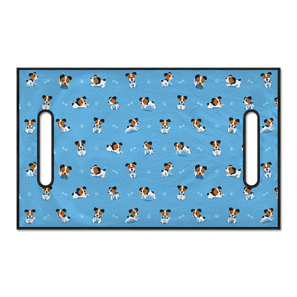 Blue Jack Russell Terrier Pattern Print Golf Cart Seat Cover