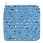 Blue Jack Russell Terrier Pattern Print Hand Towel