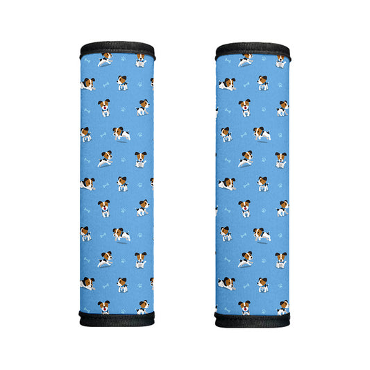 Blue Jack Russell Terrier Pattern Print Handle Covers