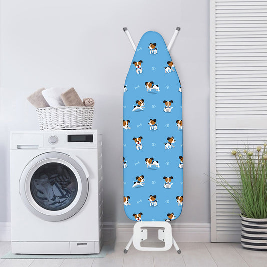 Blue Jack Russell Terrier Pattern Print Ironing Board Cover