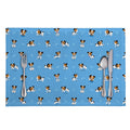 Blue Jack Russell Terrier Pattern Print Placemat