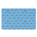 Blue Jack Russell Terrier Pattern Print Polyester Doormat