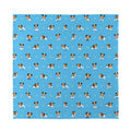 Blue Jack Russell Terrier Pattern Print Silk Bandana