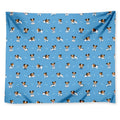 Blue Jack Russell Terrier Pattern Print Tapestry