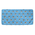Blue Jack Russell Terrier Pattern Print Towel